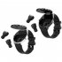 S9 1 53 Inch Smart Watch with Earbuds Waterproof Fitness Tracker Sports Recorder Heart Rate Blood Oxygen Monitor Black