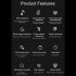 S9 1 53 Inch Smart Watch with Earbuds Waterproof Fitness Tracker Sports Recorder Heart Rate Blood Oxygen Monitor Black