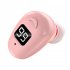 S980 Single Bluetooth Headphone Digital Display Handsfree Earphone Mini In ear Invisible Business Headset black