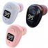 S980 Single Bluetooth Headphone Digital Display Handsfree Earphone Mini In ear Invisible Business Headset black