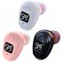 S980 Single Bluetooth Headphone Digital Display Handsfree Earphone Mini In ear Invisible Business Headset black