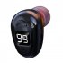S980 Single Bluetooth Headphone Digital Display Handsfree Earphone Mini In ear Invisible Business Headset black