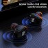 S980 Single Bluetooth Headphone Digital Display Handsfree Earphone Mini In ear Invisible Business Headset black
