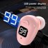 S980 Single Bluetooth Headphone Digital Display Handsfree Earphone Mini In ear Invisible Business Headset black