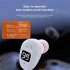 S980 Single Bluetooth Headphone Digital Display Handsfree Earphone Mini In ear Invisible Business Headset black