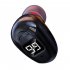 S980 Single Bluetooth Headphone Digital Display Handsfree Earphone Mini In ear Invisible Business Headset black