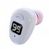 S980 Single Bluetooth Headphone Digital Display Handsfree Earphone Mini In ear Invisible Business Headset black