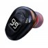 S980 Single Bluetooth Headphone Digital Display Handsfree Earphone Mini In ear Invisible Business Headset black