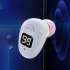 S980 Single Bluetooth Headphone Digital Display Handsfree Earphone Mini In ear Invisible Business Headset black