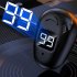 S980 Single Bluetooth Headphone Digital Display Handsfree Earphone Mini In ear Invisible Business Headset black