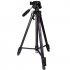 SAB233 Tabletop Aluminum Tripod with Rocker Arm 3 Way Pan Tilt Head  Quick Release Plate for Cameras   FPV Monitors  Black