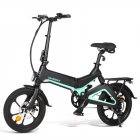 SAMEBIKE G7186 Electric Bicycle Foldable Bike Variable Speed City E bike 250W Motor 16inch Wheels 7 5Ah Battery Max 25Km h  black