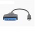 SATA Easy Drive Cable 22PIN to USB 3 1 cable 2 5 inch SSD single head Type C data cable black