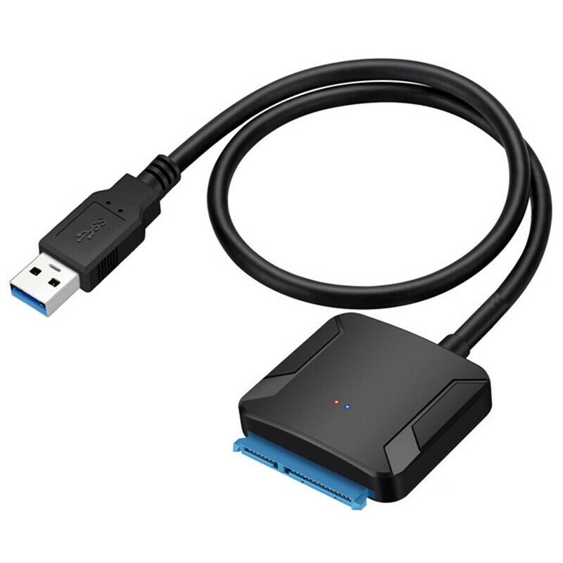 SATA to USB3.0 Adapter Converter High Compatibility 2.5 Hard Disk black