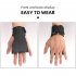 SBR Lifting Grips Gloves Heavy Duty Wrist Straps Grips For Men Women Deadlift Dumbbell Powerlifting Strength Training 1 Pair black