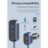 SC05 Car Charger 65 5w High Power PD QC3 0 Fast Charging Voltage Display Usb Hub For Car Mobile Phones 12v 24v black