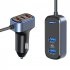 SC05 Car Charger 65 5w High Power PD QC3 0 Fast Charging Voltage Display Usb Hub For Car Mobile Phones 12v 24v black