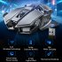 SC300 Wireless Gaming Mouse 4 Colors Lights 7 Buttons Mechanical Silent Computer Mouse 1600DPI For Laptop Tablet silver