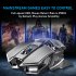SC300 Wireless Gaming Mouse 4 Colors Lights 7 Buttons Mechanical Silent Computer Mouse 1600DPI For Laptop Tablet silver