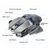 SC300 Wireless Gaming Mouse 4 Colors Lights 7 Buttons Mechanical Silent Computer Mouse 1600DPI For Laptop Tablet silver