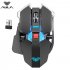 SC300 Wireless Gaming Mouse 4 Colors Lights 7 Buttons Mechanical Silent Computer Mouse 1600DPI For Laptop Tablet silver