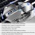 SC300 Wireless Gaming Mouse 4 Colors Lights 7 Buttons Mechanical Silent Computer Mouse 1600DPI For Laptop Tablet silver