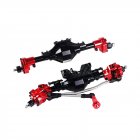 SCX10 Aluminum CNC Anodized Full Front Rear Portal Axle for 1 10 RC Crawler Car Axial SCX10 II 90046 90047 Upgrade Parts Before   after