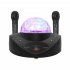 SD308  BT Speaker  Wireless Karaoke With Colorful Stage Lights And Microphone Golden