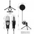 SF666R USB Wired Microphone Professional Video Recording RGB Condensador Gaming Microphone Noise Reduction Mic With Stand For Podcast Recording Studio Streaming