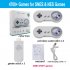 SF900 Dual Game Controllers Hand Grip HD Video Games Console Ergonomic Design Comfort Handheld Controllers White Gray