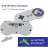 SF900 Dual Game Controllers Hand Grip HD Video Games Console Ergonomic Design Comfort Handheld Controllers White Gray