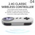SF900 Dual Game Controllers Hand Grip HD Video Games Console Ergonomic Design Comfort Handheld Controllers White Gray