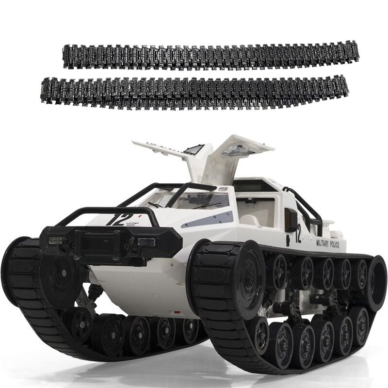SG 1203 World of RC Tank Car 2.4G 1:12 High Speed Full Proportional Control Vehicle Models Wading Depth With Gull-wing Door Metal Crawler white_Dual battery