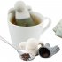 SG 9A45 Cartoon Figure Shape Silicone Brewing Tea Strainer Heat Resistant Hanging Tea Bag
