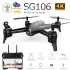 SG106 Drone with Dual Camera 1080P 720P 4K WiFi FPV Real Time Aerial Video Wide Angle Optical Flow RC Quadcopter Helicopter Toys 1080P dual camera