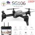 SG106 Drone with Dual Camera 1080P 720P 4K WiFi FPV Real Time Aerial Video Wide Angle Optical Flow RC Quadcopter Helicopter Toys 1080P dual camera