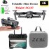 SG107 Mini Drone with Wifi FPV 1080P 4K HD Camera Optical Flow RC Quadcopter Follow Me Mini Dron Foldable Helicopter 4K dual camera   storage bag