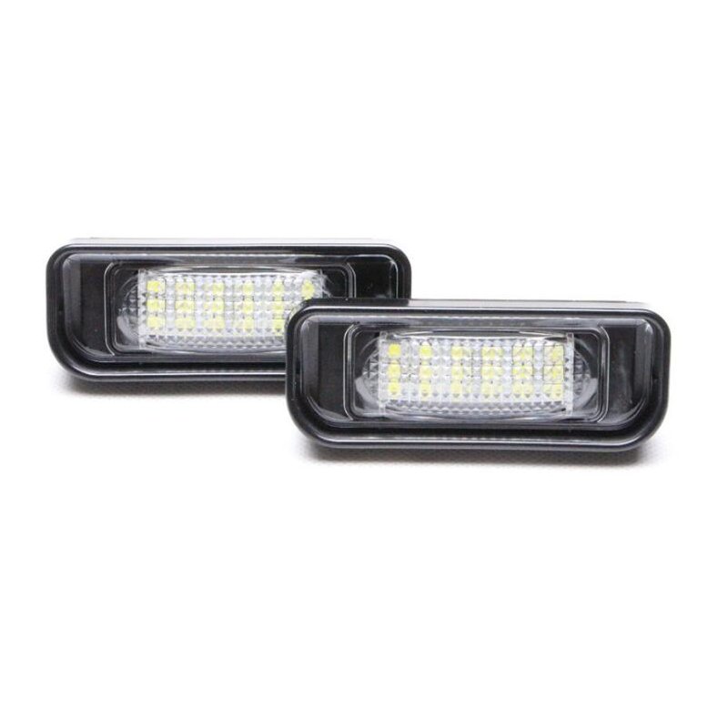 2PCS 18LED License Plate Light For Mercedes-Benz W220 S-class S280 S320 S500 License Plate Light 
