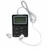 SH 01 Multifunctional AM FM Radio With Earphones Radio Rechargeable Portable MP3 Player Alarm Clock For Walking Home Running black