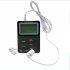 SH 01 Multifunctional AM FM Radio With Earphones Radio Rechargeable Portable MP3 Player Alarm Clock For Walking Home Running black