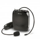 SHIDU 10 Watts UHF Wireless Voice Amplifier with Comfortable Headset Waist Neck Band and Belt Clip for Teachers Tour Guides Training Meeting Support Recording T