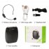 SHIDU 10 Watts UHF Wireless Voice Amplifier with Comfortable Headset Waist Neck Band and Belt Clip for Teachers Tour Guides Training Meeting Support Recording T