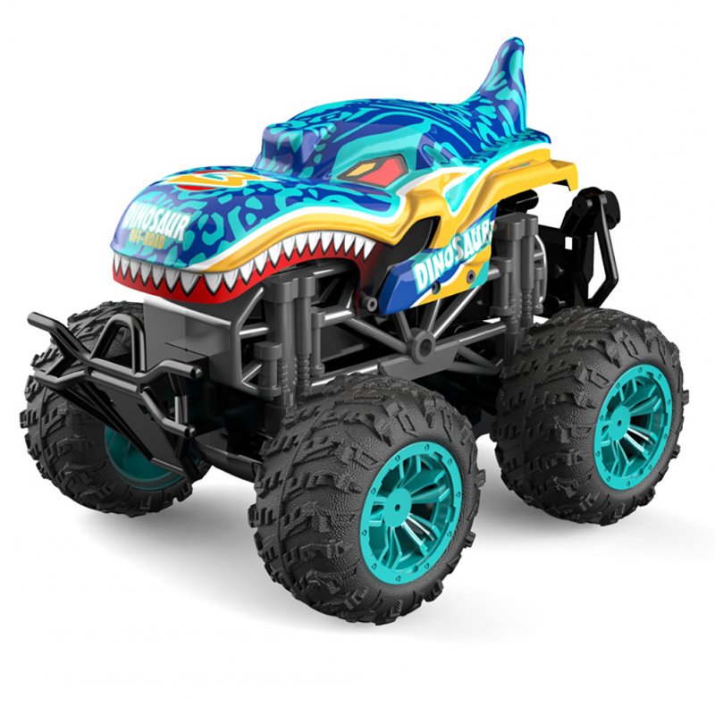 1:18 2.4G Remote Control Spray Car Shark Head Monster-Car 360 Degree Rotating Dance Stunt Car with Lights 