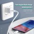 SIMU 1M Android Flash Phone Charging Cable With USB Charging Plug For Huawei Oppo white conventional