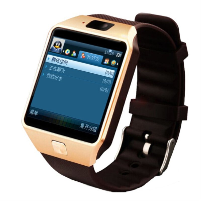 SIMU Sports Smart Watch SIM Card  Bluetooth 3.0 Message Reminder Electronic Watch Golden
