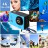 SJ9000 170 Degrees Fashion Portable 4K HD 1080P Wifi Ultra Waterproof Sports Action Video Camera DVR Cam Camcorde Blue