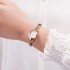 SKMEI 1408 Luxury Women Quartz Wristwatch Fashion Casual Simple 30M Waterproof Alloy Band Ladies Watch Silver
