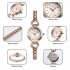 SKMEI 1408 Luxury Women Quartz Wristwatch Fashion Casual Simple 30M Waterproof Alloy Band Ladies Watch Silver