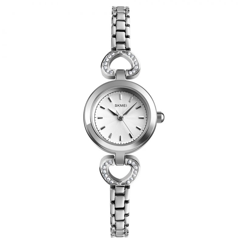 SKMEI 1408 Luxury Women Watch Silver