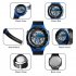 SKMEI 1465 Men Luxury Sport Watch 50M Waterproof Electronic Digital Wristwatch Orange